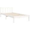 vidaXL Cama sem colchão 90x190 cm madeira de pinho maciça branco