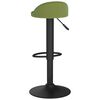 vidaXL Bancos de bar 2 pcs veludo verde-claro