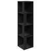 vidaXL Arm&aacute;rio de canto 33x33x132 cm contraplacado preto