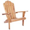 vidaXL Cadeira Adirondack para Jardim Natural Madeira de Teca S&oacute;lida