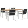 vidaXL ConjuntodeJantarparaJardim 5 pcs Madeira de Teak Sólida
