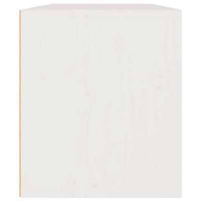 vidaXL Armário de parede 60x30x35 cm madeira de pinho maciça branco