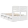 vidaXL Estrutura da Cama com cabeceira Branco 120 x 190 cm