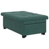 vidaXL Sof&aacute;-Cama Verde Escuro 194 x 67 x 82 cm Veludo