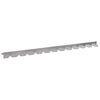 vidaXL Acabamento para Gramado 10 pcs 102 x 4 x 4 cm A&ccedil;o Prateado