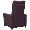 vidaXL Poltrona elevatória de massagens tecido roxo
