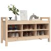 vidaXL Banco de corredor 110x40x60 cm madeira de pinho maci&ccedil;a