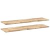 vidaXL Prateleira flutuante 2pcs 160x40x2cm ac&aacute;cia maci&ccedil;a n&atilde;o tratada
