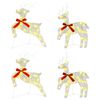 vidaXL Rena de Natal 4 unid. 80 LED Branco quente 43 x 19 x 65 cm