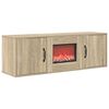 vidaXL Lareira el&eacute;trica Sonoma 110 x 30 x 36,5 cm Derivados de madeira