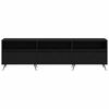 vidaXL Gabinete para TV Carvalho preto 150 x 30 x 44,5 cm