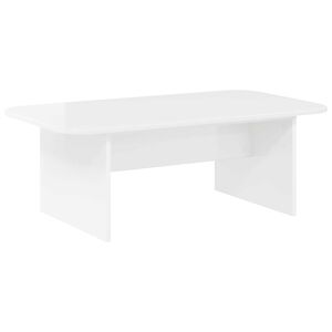 vidaXL Mesa de centro Branco Brilhante 93 x 53 x 33 cm
