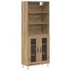 vidaXL Buff&ecirc; 2 pcs Carvalho Artesanal 69,5 x 34 x 180 cm