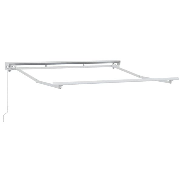 vidaXL Estrutura de Toldo Manual Branco 2.5 x 2 m