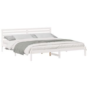 vidaXL Estrutura da Cama com cabeceira Branco 200 x 210 cm
