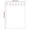 vidaXL Cortinas de voile com laços 2 pcs roxo 140x175 cm