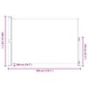 vidaXL Toldo lateral retr&aacute;til para p&aacute;tio 200x300 cm creme