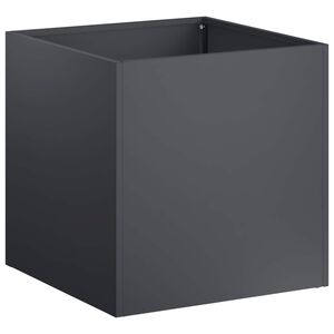 vidaXL Vaso de Jardim Antracite 20 x 20 x 20 cm A&ccedil;o laminado a frio