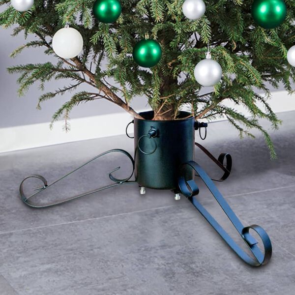 vidaXL Suporte para &aacute;rvore de Natal 58x58x21 cm verde