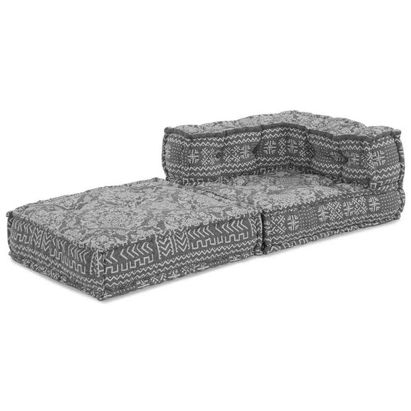 vidaXL Sof&aacute; Modular de Canto Cinzento-claro 70 x 70 x 56 cm tecido