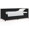 vidaXL Sof&aacute;-cama 90x190 cm madeira de pinho maci&ccedil;a preto