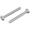 vidaXL Parafuso 2 pcs Prateado M6 x 60 mm A&ccedil;o