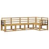 vidaXL Conjunto de Sof&aacute;s para Exterior 5 pcs Branco