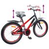 vidaXL Bicicleta Infantil 18 Polegadas para 5-7 anos Azul Preto