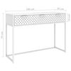 vidaXL Mesa consola 106x35x75 cm a&ccedil;o branco