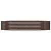 vidaXL Canteiro elevado jardim 214x140x36 a&ccedil;o galvanizado castanho