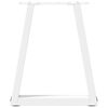 vidaXL P&eacute;s para mesa de centro em V 2 pe&ccedil;as Branco 38x(42-43,3) cm A&ccedil;o
