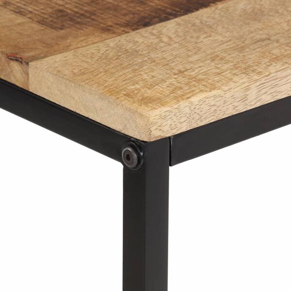 vidaXL Mesa consola 70x35x70 cm madeira de mangueira áspera maciça