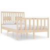 vidaXL Estrutura de cama pequena casal 120x190 cm pinho maci&ccedil;o