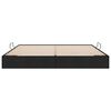 vidaXL Cama com Armazenamento com colch&atilde;o Preto 200 x 200 cm tecido