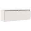 vidaXL Arm&aacute;rio de parede 100x30x35 cm madeira de pinho maci&ccedil;a branco