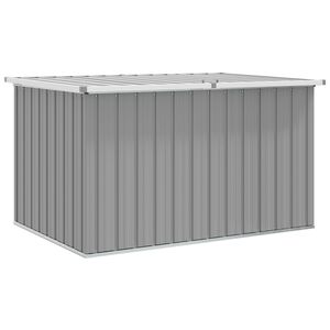 vidaXL Caixa de arruma&ccedil;&atilde;o para jardim 149x99x93 cm cinzento