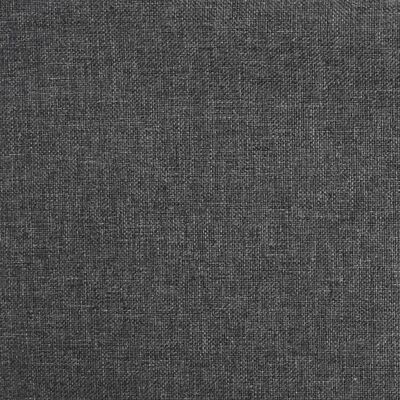 vidaXL Cadeira de jantar giratória tecido cinzento-escuro