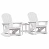 vidaXL Conjunto de Lounge de Jardim Branco HDPE
