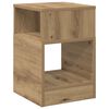vidaXL Mesa de apoio Carvalho Artesanal 30,5 x 30 x 45 cm
