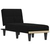 vidaXL Chaise longue tecido preto
