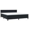 vidaXL Cama box spring c/ colch&atilde;o e LED 180x210 cm veludo preto