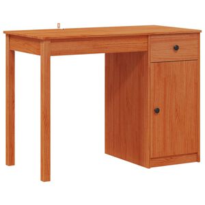 vidaXL Mesa Castanho Cera 100 x 50 x 74 cm Madeira de pinho maci&ccedil;o