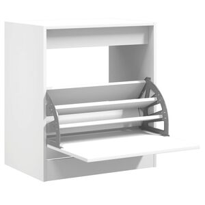 vidaXL Sapateira 60x42x69 cm derivados de madeira branco