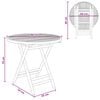 vidaXL Mesa de Jardim Natural 80 x 70 cm Bambu