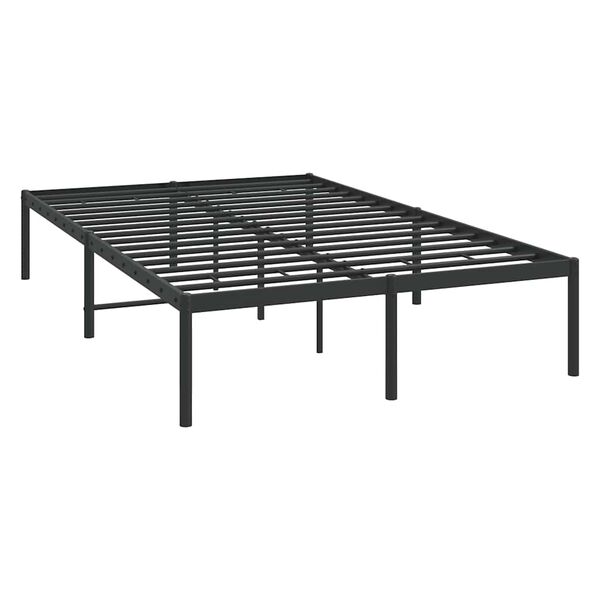 vidaXL Estrutura de cama 120x200 cm metal preto