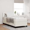 vidaXL Cama Box Manual Creme e Branco 203 x 90 x 88 cm