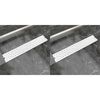 VidaXL Dreno de chuveiro linear 2 pcs bolhas 630x140 mm a&ccedil;o inoxid&aacute;vel