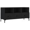 vidaXL M&oacute;vel de TV 102x36x50 cm derivados de madeira preto