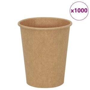 vidaXL Copos de caf&eacute; de papel 1000 pcs 8oz 200ml castanho