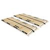 vidaXL Estrados de ripas 2 pcs com 28 ripas 7 zonas 80x200 cm